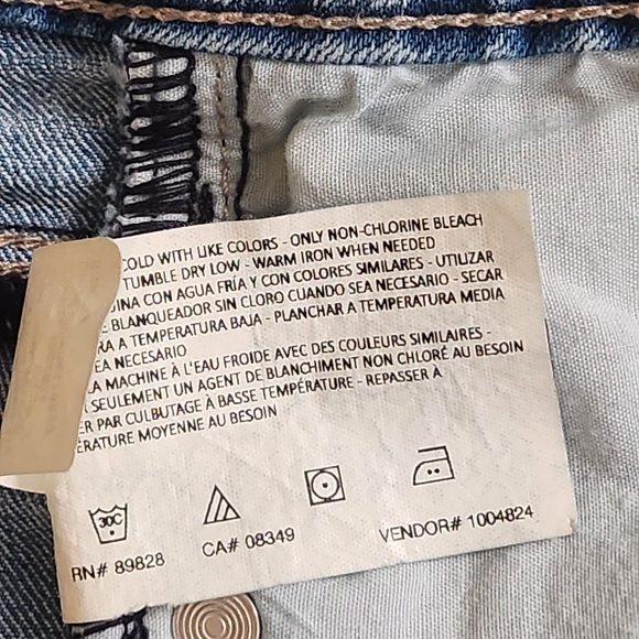 Bandolino Selene Acid-Washed Embroidered Geometric Designs Women's Jeans Size 12 - Picture 9 of 16